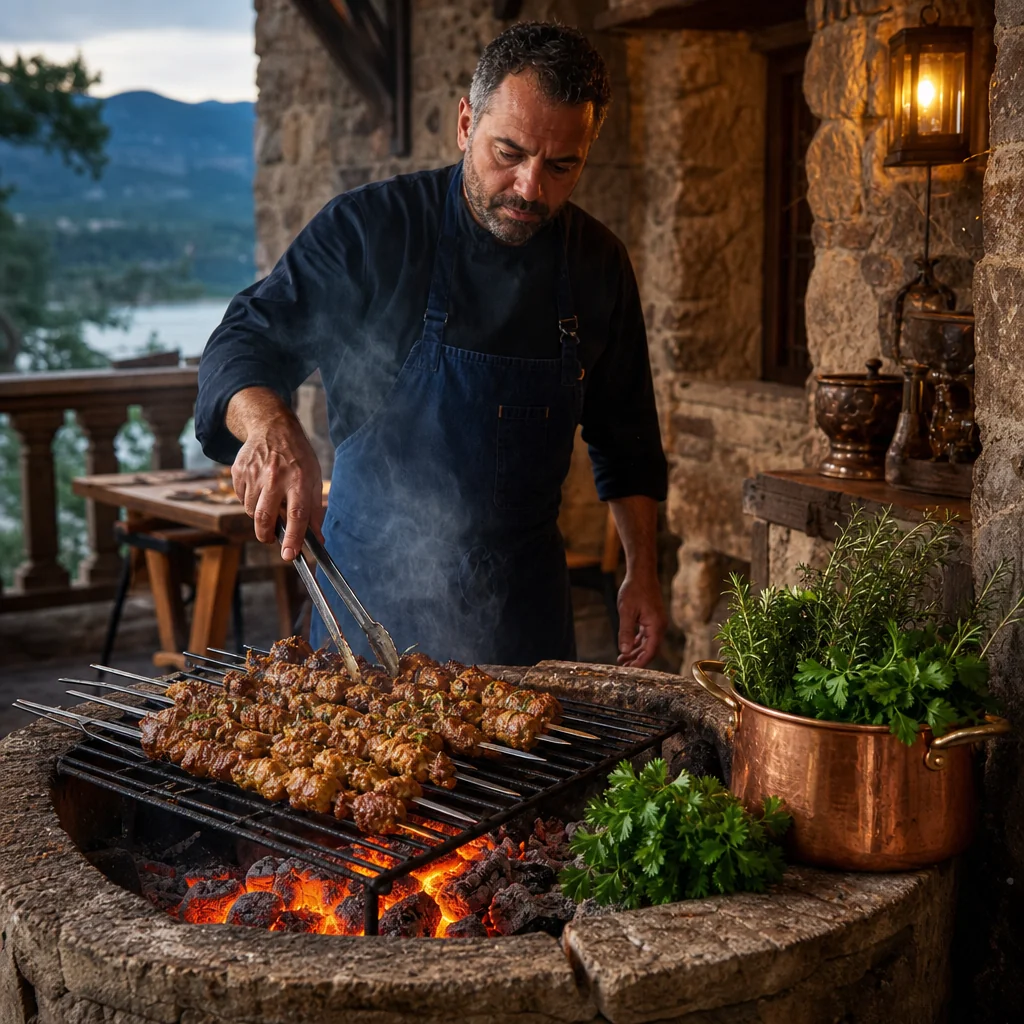 Steaks auf dem Buchenholzgrill