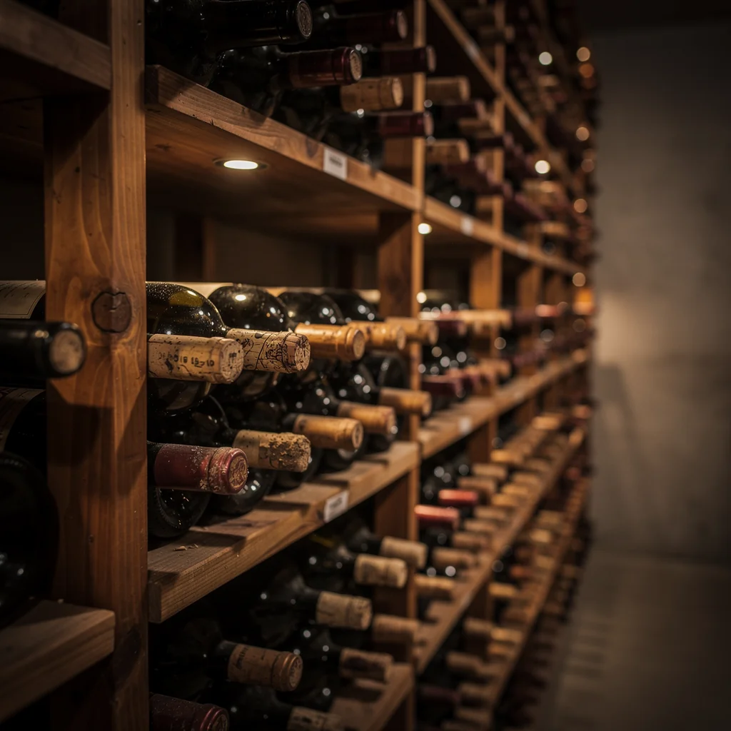 Auswahl erlesener Weine im Steakhouse